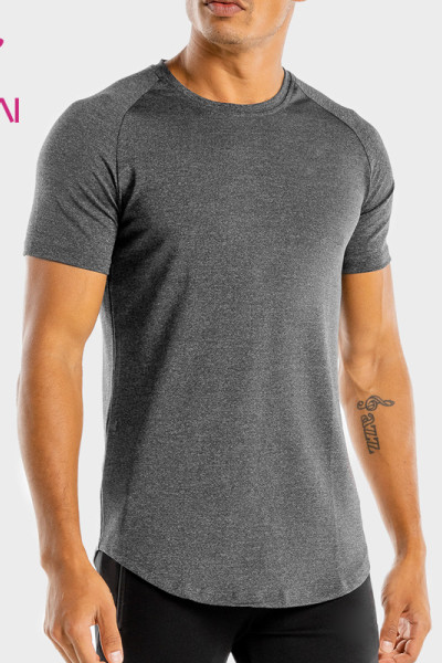 odm stretch plain body building sports fitness apparel t shirt clothing manufacturers