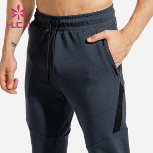 odm low MOQ men zippered pocket joggers running pants gym clothes manufacturer