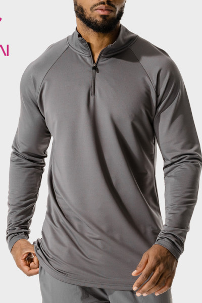 oem warm half zip private label hoodies long sleeve sweatshirts activewear suppliers