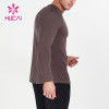 oem fitness fashionable custom long sleeves elastic t shirts man china manufacturer
