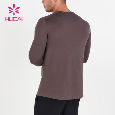 oem fitness fashionable custom long sleeves elastic t shirts man china manufacturer
