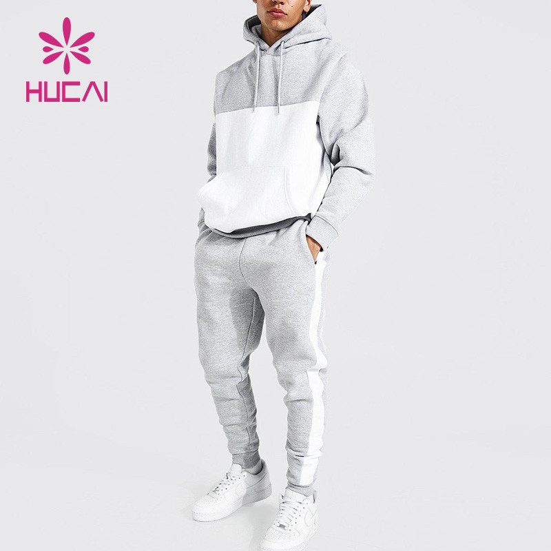 custom private brand contrast color men sports tracksuit fashionable wear china manufacturer