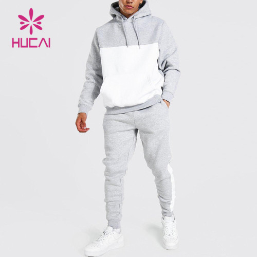 custom private brand contrast color men sports tracksuit fashionable wear china manufacturer