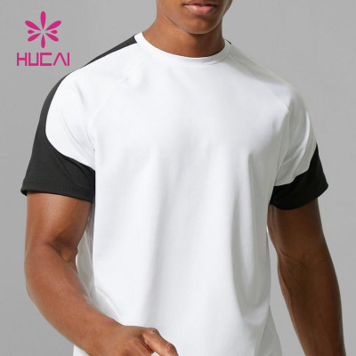 oem custom contrast color men unique design golf shirts body building china clothes factory