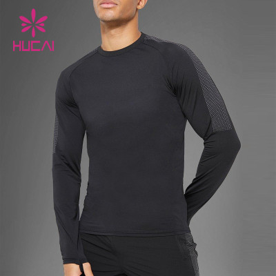 custom high performance gym dri fit t shirts for man long sleeves china sports clothing