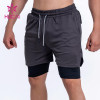 custom gym shorts breathable phone pocket soft cotton men pants sports apparel suppliers