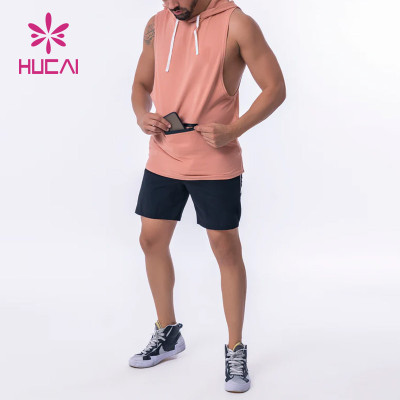 OEM Factory Manufacturer Mens Sleevesness Hoodies Nylon Athletic Sport Clothing