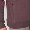 oem new arrival mens zipper gym long sleeve running custom t shirts activewear supplier