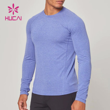 oem custom men new colour high performance t shirts long sleeve spotswear china
