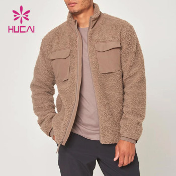 oem leisure ins style mens woollen jacket hot sale coat custom logo activewear supplier