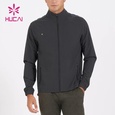 oem classical sports jacket for men zipper soft shell coat activewear suppliers