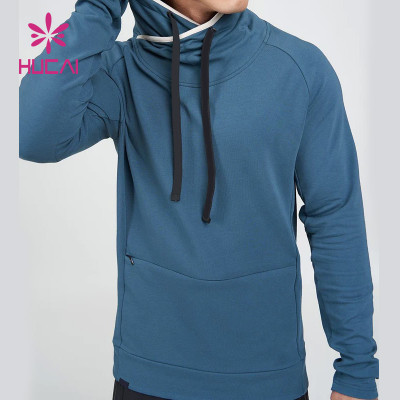custom activewear mens high quality hoodies running zipper design gymwear supplier