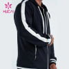 oem custom mens hem printed high quality jacket gym coat china clothes factory supplier