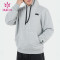 oem custom fashion mens grey jacket gym hit color coat sportswear manufacturer china