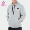 oem custom fashion mens grey jacket gym hit color coat sportswear manufacturer china