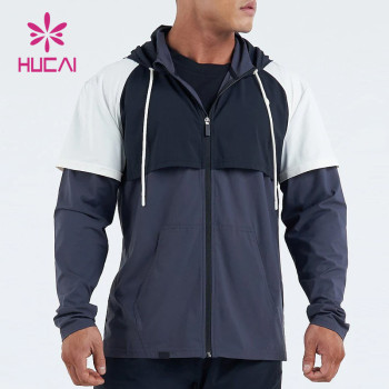 oem custom fashion mens multi colors jacket gym coat china clothes factory