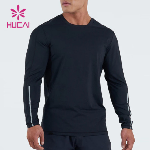 custom workout clothes ultra dry fit mens t shirts long sleeve sweatshirts china factory