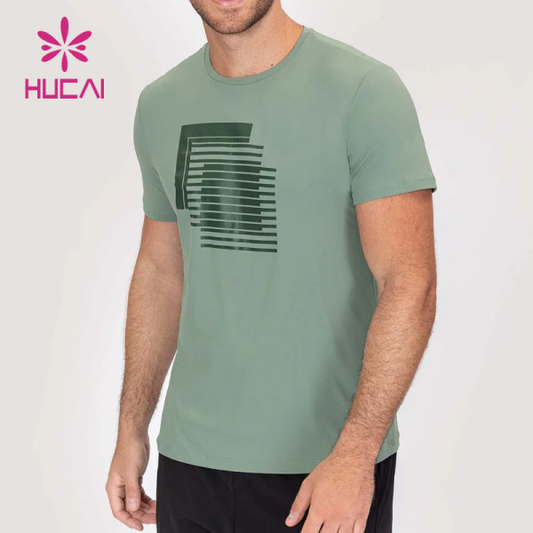 oem custom hit color workout high performance t shirts sublimation mens gym wear suppliers