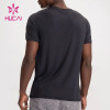 oem hot sale custom workout functional t shirts black cotton mens gym wear suppliers