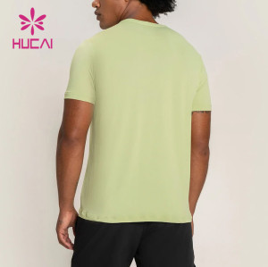 custom new design elastic t shirts body building breathable mens gym wear suppliers
