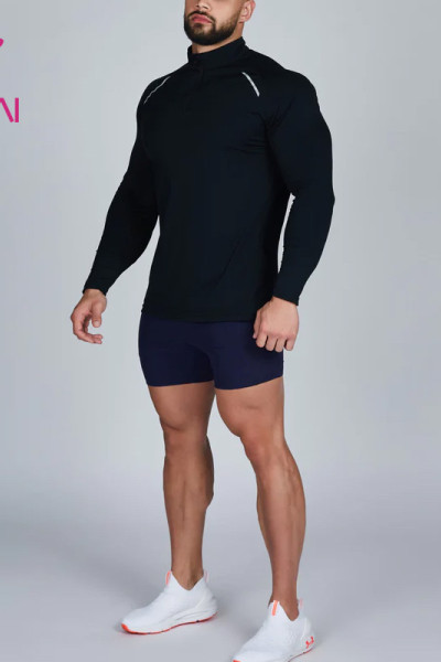 custom mens cotton good quality long sleeve t shirt  private label activewear of good quality