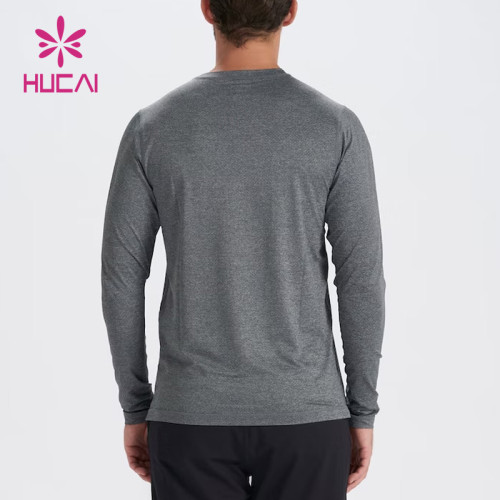 custom workout clothes mens long sleeve t shirt  ultra dry fit appeal sports clothing manufacturer