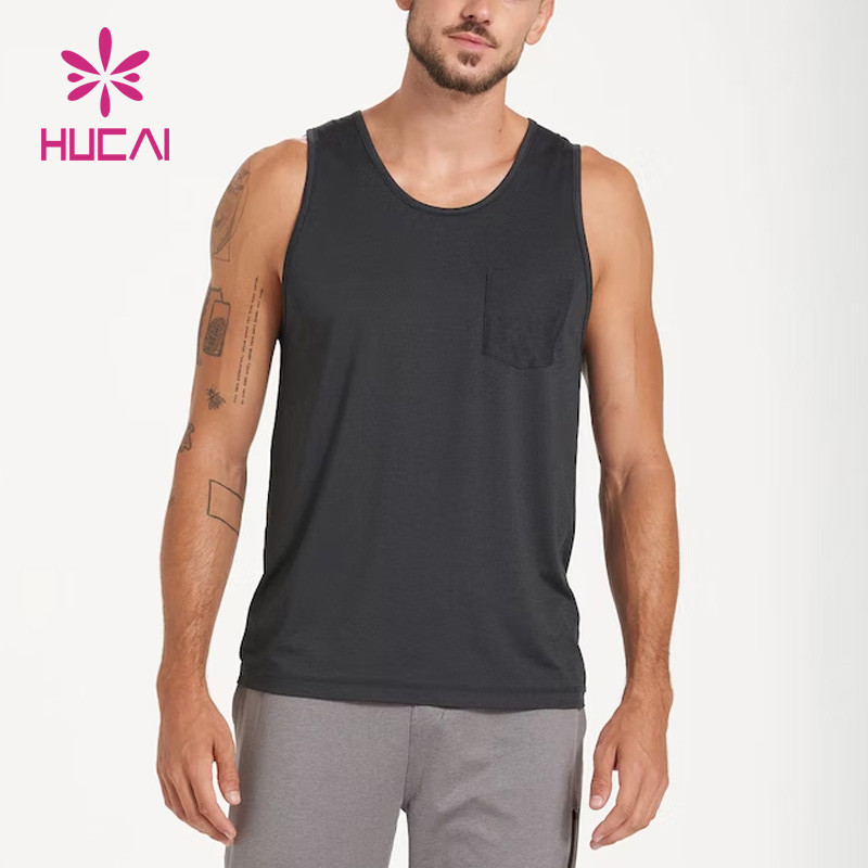 oem men gym oversize cotton tank top body building round neck activewear suppliers