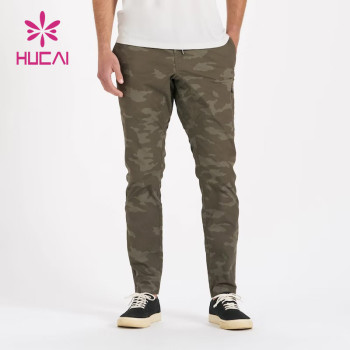 hot sale custom mens running pants camo printing joggers fitness apparel supplier