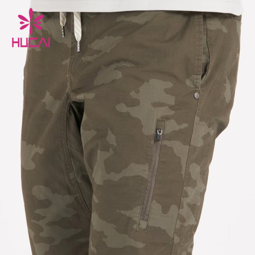 hot sale custom mens running pants camo printing joggers fitness apparel supplier