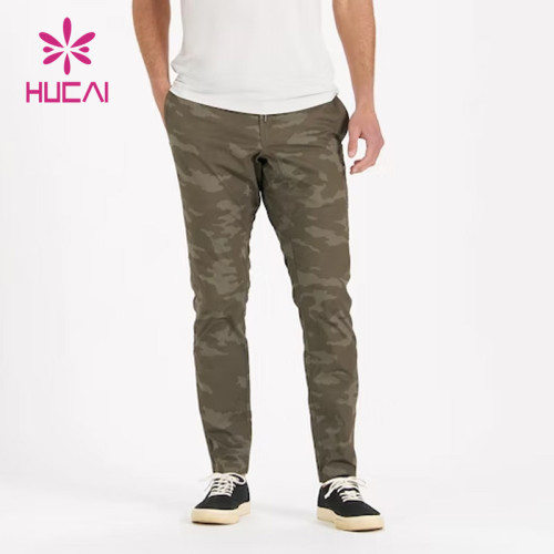 hot sale custom mens running pants camo printing joggers fitness apparel supplier