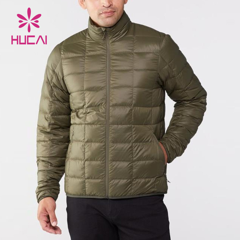 custom fashionable mens gym down jacket keep warm sportsclothing china clothes factory 