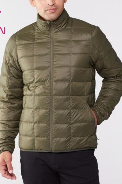custom fashionable mens gym down jacket keep warm sportsclothing china clothes factory
