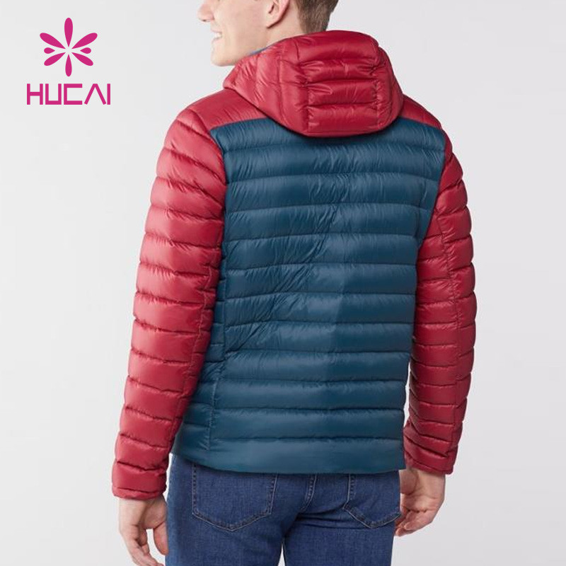 custom fashionable mens gym down jacket keep warm sportsclothing china clothes factory 