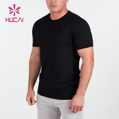 ODM Custom Plain Gym Slim-Fit T Shirts Mens Short Sleeve Fitness Apparel Supplier