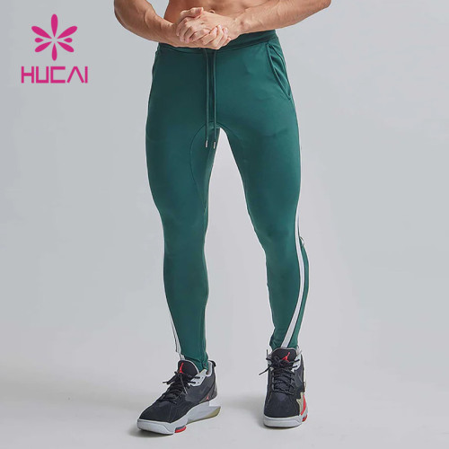 Custom Manufacture Mens Hem Printed High-Waist Joggers Gym Sweatpants Supplier