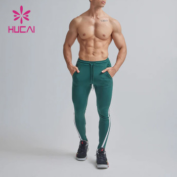 Custom Manufacture Mens Hem Printed High-Waist Joggers Gym Sweatpants Supplier