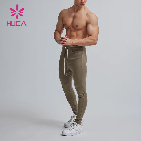 Custom Mens Low-Waist Gym Sweatpants Joggers Leg Opening With Zipper Design Sportsclothing Supplier