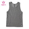 oem men gym high performance cotton tank top body building round neck fitness runningclothes custom