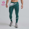 Custom Factory Manufacturer Mens Hem Printed Green Joggers Gym Sweatpants Supplier