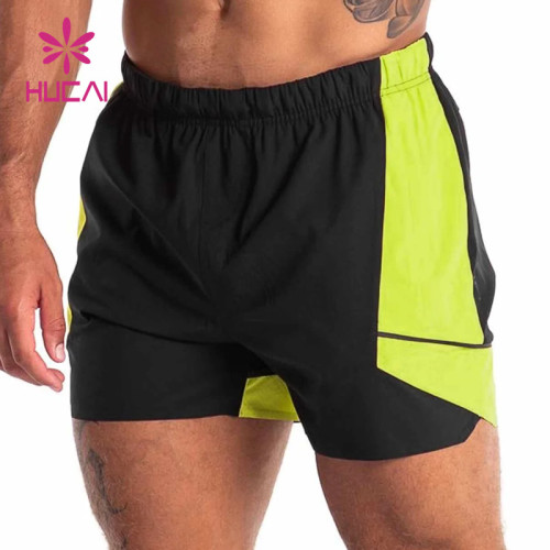 Custom Gym Shorts Sporty Multi Colors Mens Invisible Zippers Sportswear Supplier