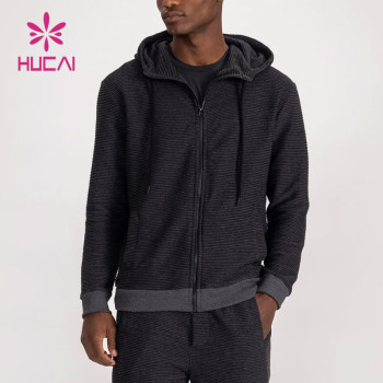 OEM Custom Logo Private Label Mens Gym Jacket Full Zipper Coat Factory Supplier