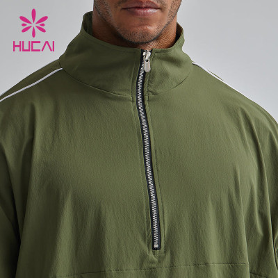 Activewear|Custom Half Zipper Sweatshirts|Running Mens Long Sleeves|Gymwear Supplier