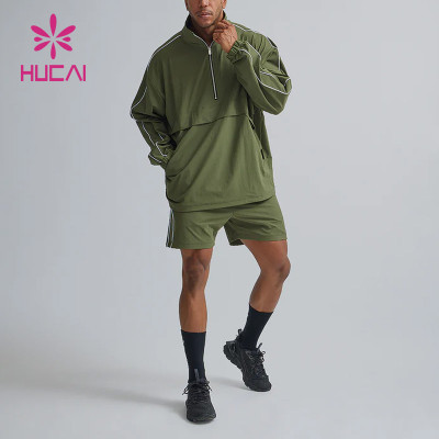 Activewear|Custom Half Zipper Sweatshirts|Running Mens Long Sleeves|Gymwear Supplier