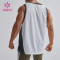 Custom Manufacture|Gym Tank Top|White Mesh Activewear|Mens Vest|Activewear Supplier