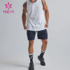 Custom Manufacture|Gym Tank Top|White Mesh Activewear|Mens Vest|Activewear Supplier