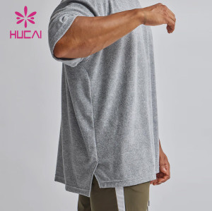 OEM Custom Men Basic Loose T Shirts|Oversized Gym Fluff Sportswear Factory