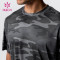 Custom Dri-Fit Fabrics Gym Camo Printing T Shirts Mens Factory Manufacturer
