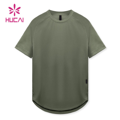 OEM Custom Fabrics Gym Dri-Fit T Shirts Anti-Bacterial Mens Gymwear Supplier