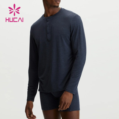 Private Label Custom T Shirts Button Design Mens Spotswear China