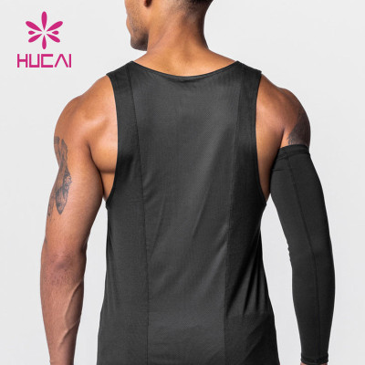 ODM Mens Dri-Fit Fabrics Basketball Athletic Tank Tops Runningwear Factory